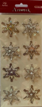 exklusive Sticker Sterne, silber-irisierend